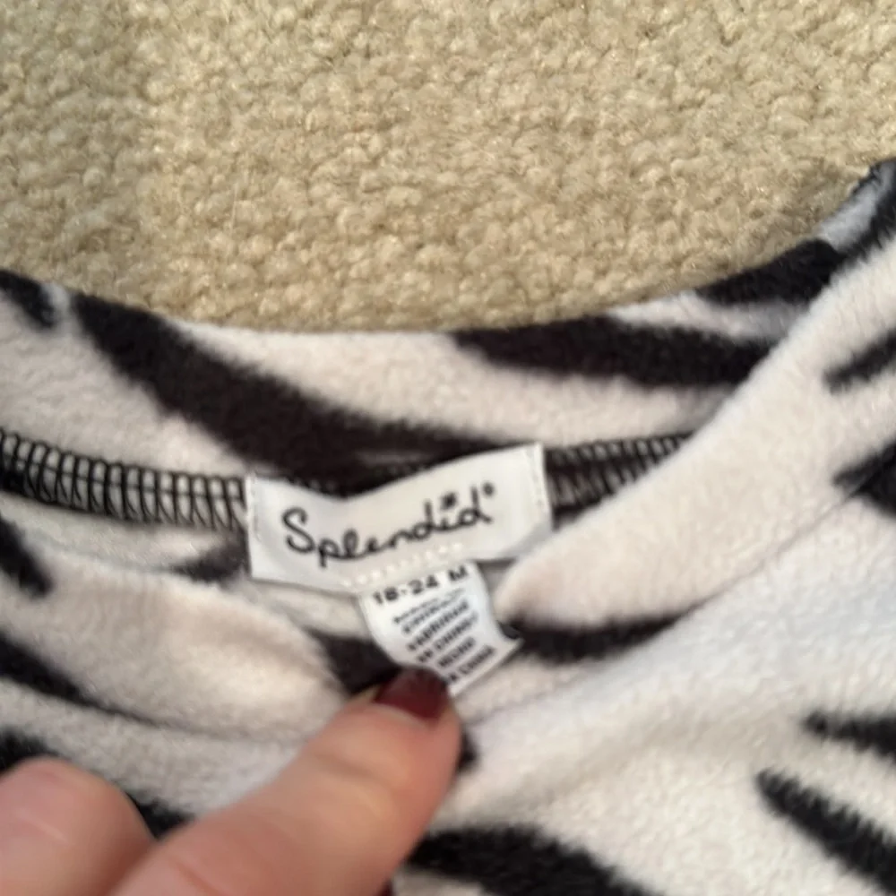 Splendid zebra outfit with leather pants